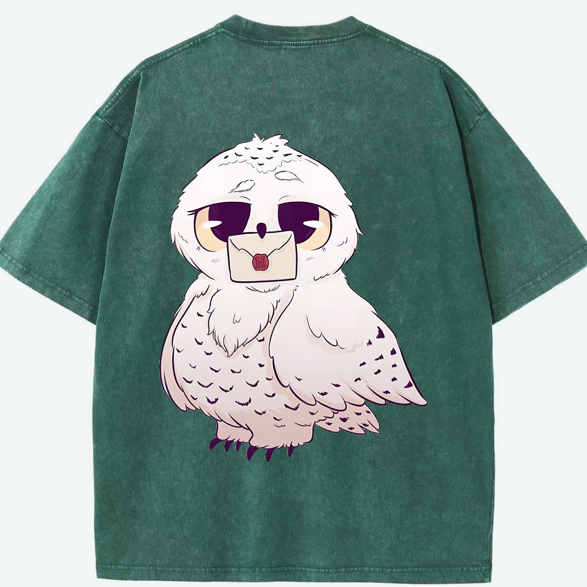 （画像用） Harry Potter ハリー・ポッターシリーズ 綿100% ヴィンテージ風 半袖Tシャツ（背面プリント）